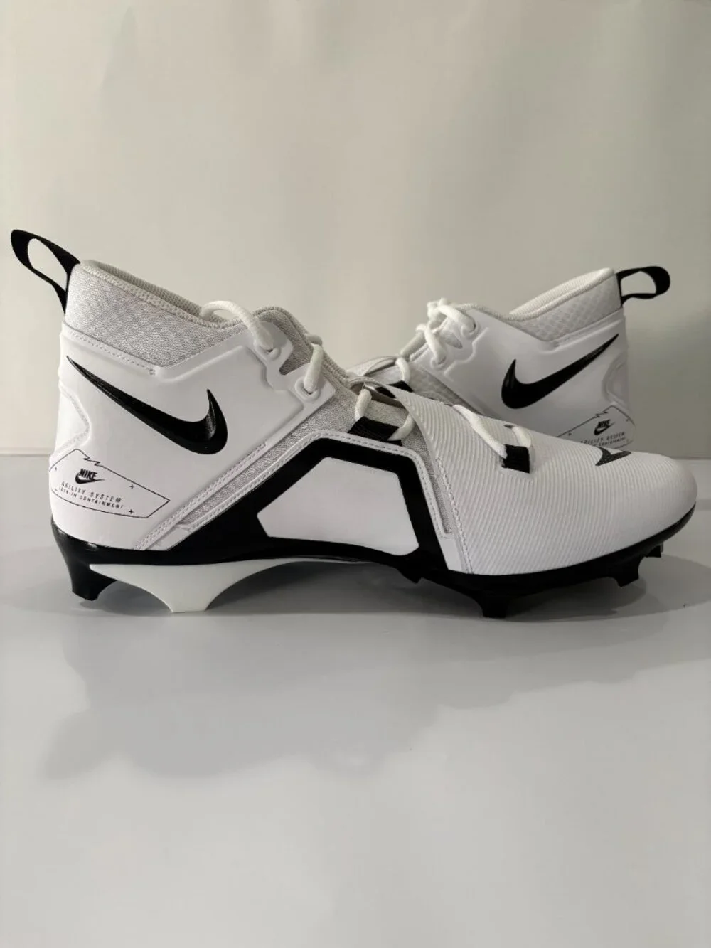 Nike Football Cleats Mens 16 WIDE Alpha Menace Pro 3 Mid White DH3292-100 NEW